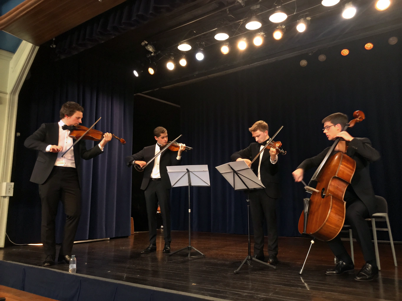 Musical performance under vaulted stone ceilings